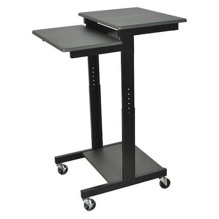 Computer Workstation, (3)Shelf, Adj Height