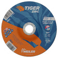 Cutting Wheel, Type 27, 6 in Dia, 0.045 in Thick, 7/8 in Arbor Hole Size, Zirconia Alumina, 60 Grit