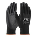 Coated Gloves, Polyurethane, Smooth, Palm, 1 Abrasion Level, Black, XS (6) 12 PK