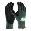 Cut-Resistant Coated Gloves, Cut Level A2 , Double Dipped , Foam Nitrile , Dotted , XL 12 PK