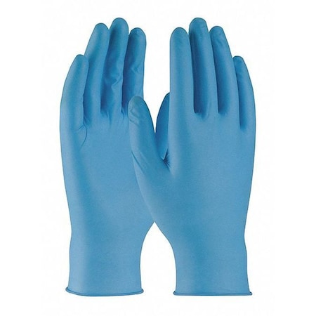 Ambi-dex Super 8, Disposable Gloves, 8 mil Palm, Nitrile, Powder-Free, Xl, 50 PK, Blue