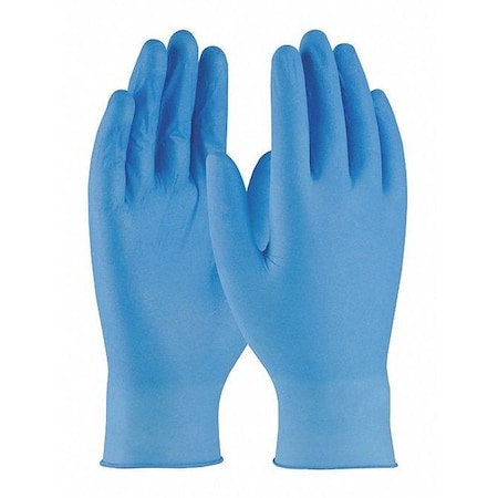 Ambi-dex Axle, Disposable Gloves, 4 mil Palm, Nitrile, Powder-Free, M, 100 PK, Blue