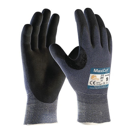 Cut-Resistant Coated Gloves, Cut Level A3 , Dipped , Foam Nitrile , Sandy , XS 12 PK