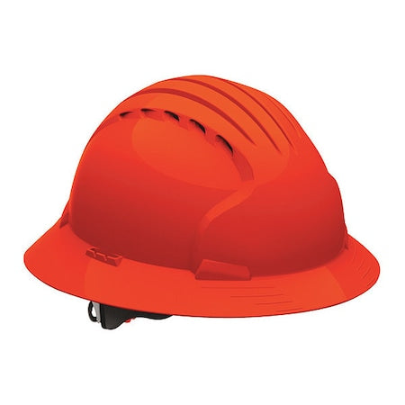 Hard Hat, JSP, HDPE, 6 Point Ratchet, Type 1, Class C, Orange