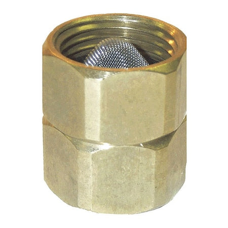 Garden Hose Adapter, 3/4"Brass, w/Filter