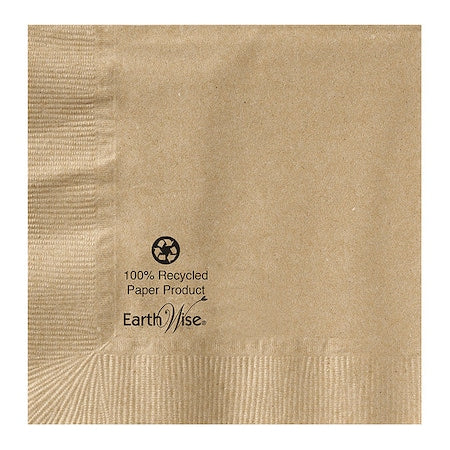 5" Earth Wise Kraft Beverage Napkins, PK250