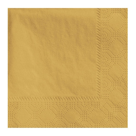 Gold Beverage Napkin, 2Ply, 1/4 Fold, PK250