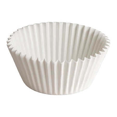 Fluted Bake Cup, 4", White, PK500