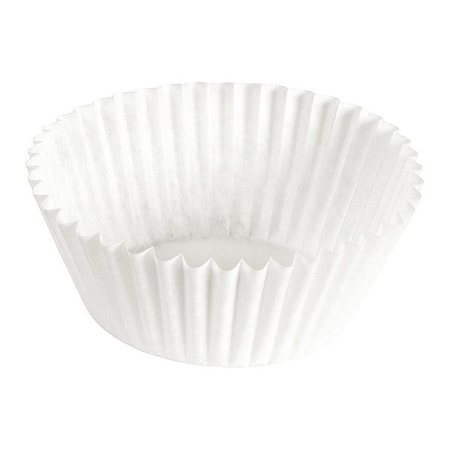 Fluted Bake Cup, 5", White, PK500