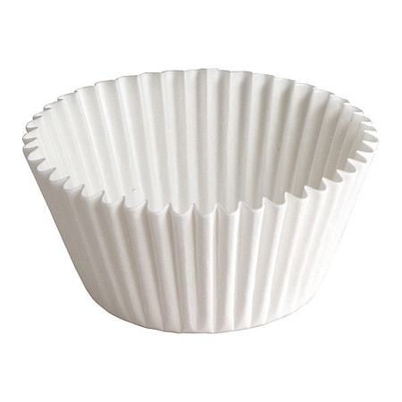 Fluted Bake Cup, 5-1/2", White, PK500