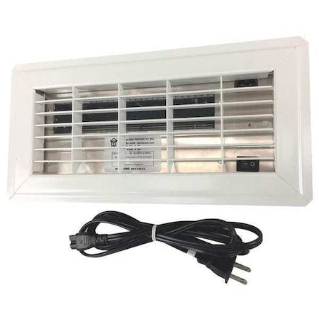 Register Booster Fan, White, 10"" Boot