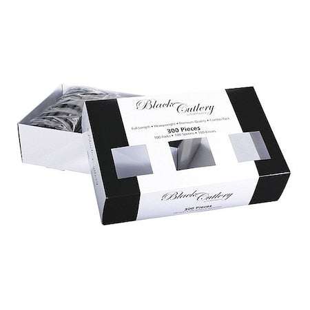 Cutlery Combo, Black, PK100