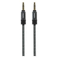 Nylon Braided, Auxiliary Audio, Cable, 8ft.
