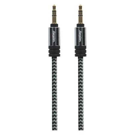 Nylon Braided, Auxiliary Audio, Cable, 8ft.