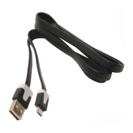 Charge/Sync Micro-USB Cable, 3ft., Black