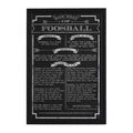 Foosball Game Rules Wall Art, 18 in H