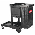Executive Janitorial Cleaning Cart, Black