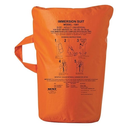 Immersion Suit,Uscg/Solas/Med Bag,Org