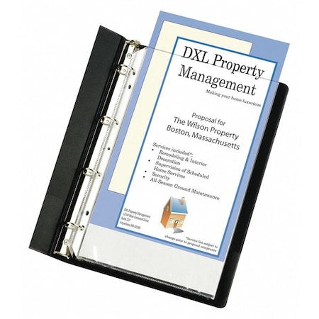 Page Protector, Poly, Legal, 7-Hole, PK50