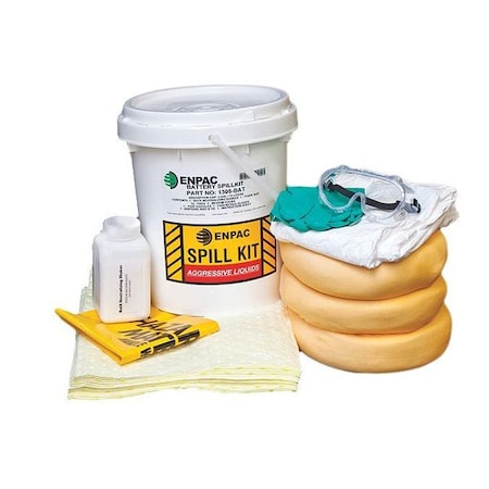 Battery Acid Spill Kit, 5 gal., 13x13x17"