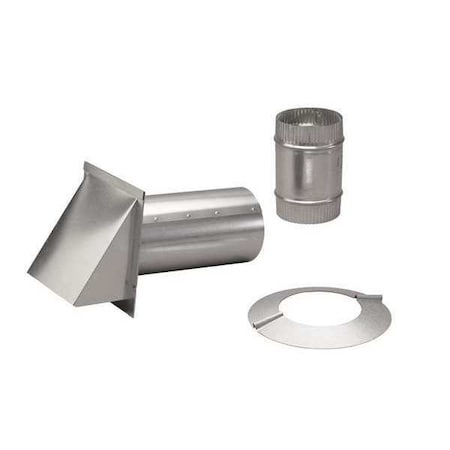 Pressure Relief Damper, Wall Cap, 6"