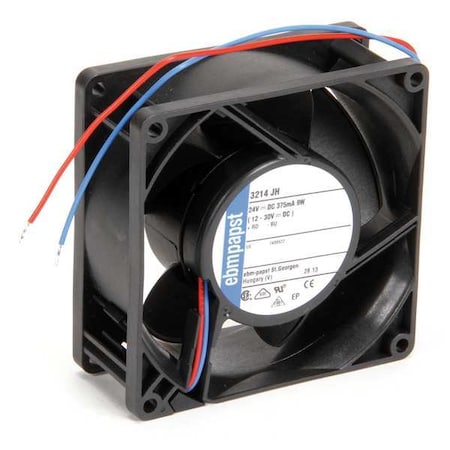 Axial Fan, Square, 24V DC, Fiberglass Reinforced Plastic, 3 5/8 in W.
