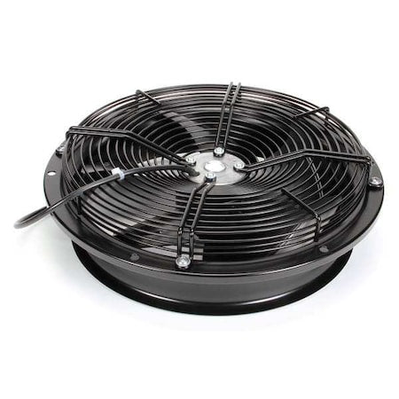 Standard Round Axial Fan, Round, 115V AC, 1 Phase, Galvanized Steel, 397mm W.