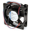 Axial Fan, Square, 12V DC, Aluminum, 4 11/16 in W.