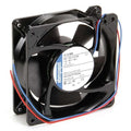Standard Square Axial Fan, Square, 24V DC, Aluminum, 4 11/16 in W.