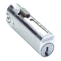 File Cabinet Locks, Chrome, 2 Number of Keys, Different Key Type