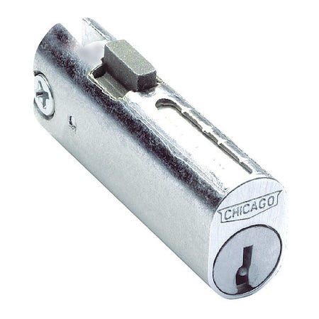 File Cabinet Locks, Chrome, 2 Number of Keys, Different Key Type
