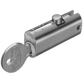 File Cabinet Locks, Chrome, 2 Number of Keys, Different Key Type