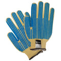 Cut Resistant Coated Gloves, Cut Level 2 , PVC , Dotted , L 1 PR