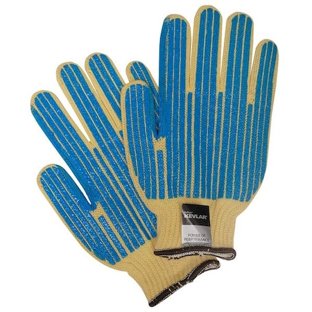 Cut Resistant Coated Gloves, Cut Level 2 , PVC , Dotted , L 1 PR