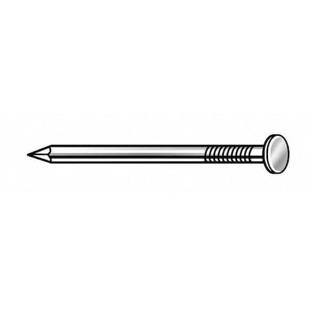 Common Nail, 2 in L, 6D, Steel, Bright Finish, 11.50 ga, 168 PK