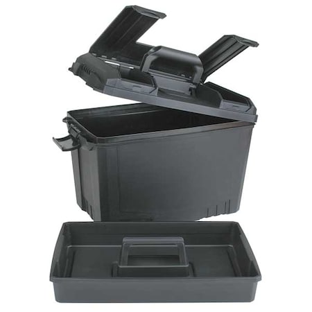 Gear Box, Plastic, Black, 17 in W x 10 in D x 10-1/2 in H