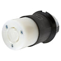 Locking Connector, L6-20R, 20 A, 250V AC, Single Phase, 2 Pole, Screw Terminals, Black, White