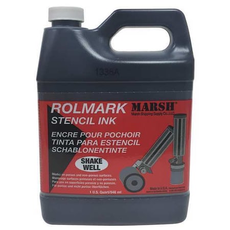 Stencil Ink, Black, 1 quart,  Jug