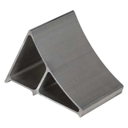 Wheel Chock, 7 In W, Silver