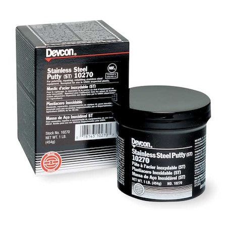 Putty, 1 lb Container Size, Can, ST, Dark Gray