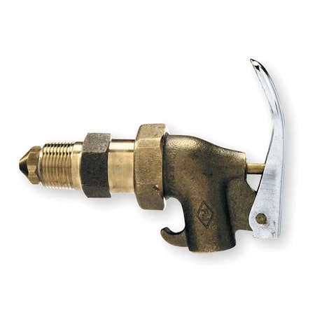 Drum Faucet, 3/4 In, Self-Closing, Brass