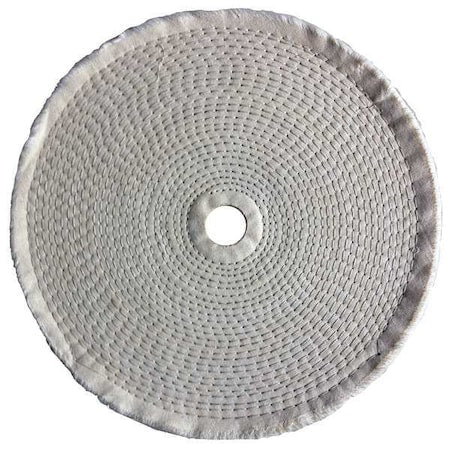Buffing Wheel, Spiral Sewn, 10 In Dia.