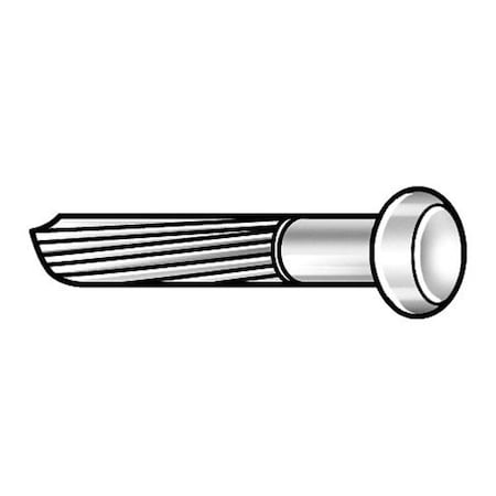 Masonry Nail, 2 1/2 in, 9 ga, PK380, 9 ga Guage, 2 1/2 in L, Steel, Plain