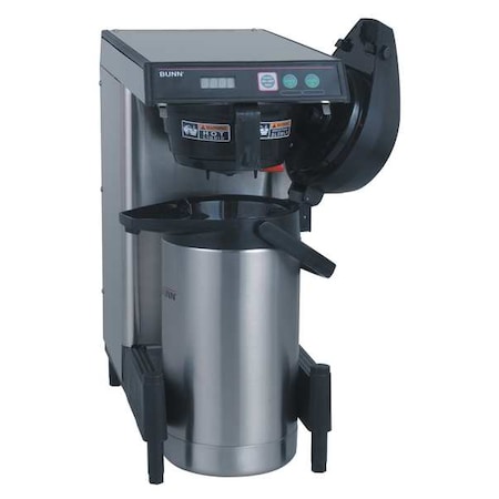 Black, Silver Direct Line 102 oz Airpot Coffee Brewer with Adjustable Legs