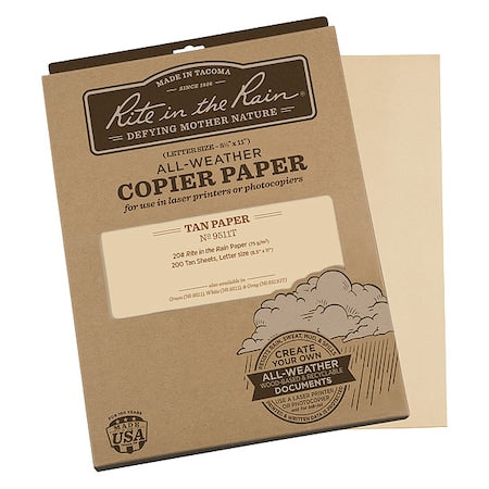 Copier Paper, 8.5x11in, Tan, PK200