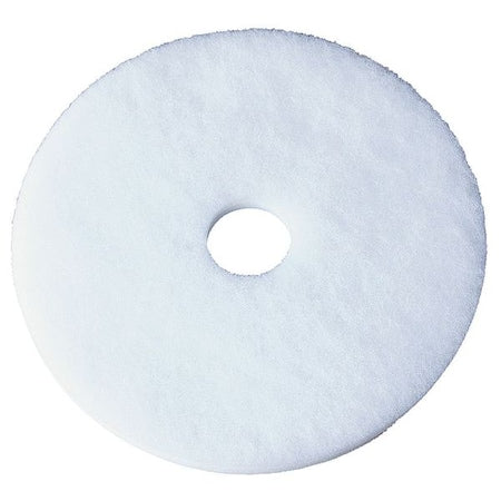 Floor Pad, 17 In, White, PK5