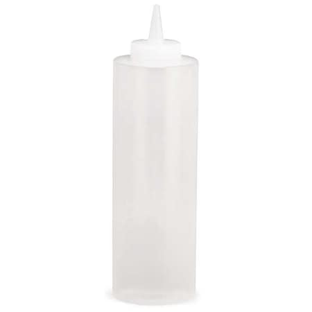 Squeeze Bottle, 8.43", Clear, Plastic, PK36