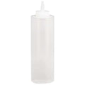 Squeeze Bottle, 10.38", Clear, Plastic, PK12