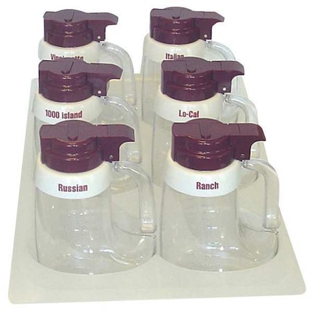 Dressing Dispenser Set, 48 oz, PK6