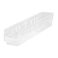 Clear Shelf Bin, 23-5/8"L x 4-1/8"W x 4"H